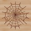 SVG illustration of a intricate spider web design.