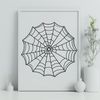 High-resolution vector image of a spider web, suitable for commercial or personal use in various design applications.