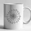A detailed vector design of a spider web, suitable for various applications including cutting machines and laser cutters.