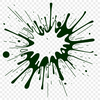Vibrant Clip Art Design Element A vibrant, colorful splat shape created in vector format, ideal for clip art designs.