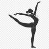 An artistic illustration of a female gymnast executing a flawless tumbling pass.