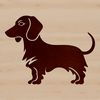 Dachshund SVG Graphics for Crafting A vector illustration of a standing dachshund dog.