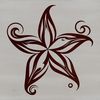A stylized star design for various uses, including crafts and digital art projects.
