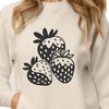 High-Quality Strawberry Vector Art A high-quality illustration of a single strawberry fruit, suitable for digital design and printing.