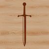 Sharp Design: High-Resolution Sword Illustration A high-quality SVG illustration of a sword, suitable for cutting machines and laser cutters.
