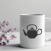 Beautiful Vector Teapot Design A stylized illustration of a teapot in vector format.