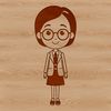 Classroom Icon Vector A professional woman teaching in a classroom setting, vector illustration suitable for education-related projects.