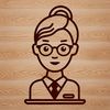 Woman in a Professional Setting Illustration An illustration of a woman in a professional setting, symbolizing the education profession.
