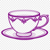 Free Teacup Clip Art A simple illustration of a teacup, designed as vector art for various applications.