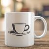Beautiful Teacup Illustration in Vector Format A simple illustration of a teacup made from vector art.