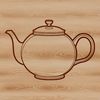 Vector Teapot Design for Cutting Machines A simple teapot design made with vector art, perfect for digital printing or cutting machine projects.