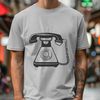 Digital Telephone Icon A high-quality digital illustration of a telephone in vector format.