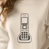 SVG telephone icon featuring a classic phone design, ideal for digital projects.