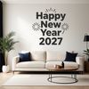 A minimalist illustration of the number 2027 surrounded by quotes and calendar elements.