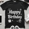 SVG graphic illustration of a happy birthday message, suitable for Cricut cutting machine and commercial use.