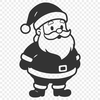 Vector graphic of a classic Father Christmas character.