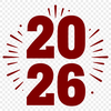 Countdown to 2026 new year vector illustration, perfect for DIY projects and commercial use.