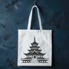 Elegant Asian-Inspired Temple Design Buddhist temple architecture with ornate details and pagodas.