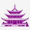 Buddhist Temple SVG Clip Art A stylized representation of a Buddhist temple, suitable for vector art and digital cutting.