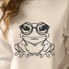 Toad in Shades A cartoon toad wearing glasses in a colorful design.