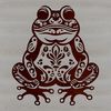 Hand-Drawn Toad Clip Art Vector A colorful illustration of a toad with intricate details, suitable for vector graphics.