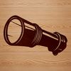 Bright Idea Icon A digital illustration of a torch, designed for various applications and compatible with cutting machines like Cricut.