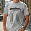 Beautiful Bin Graphic Design A simple graphic illustration of a standard trash can with a lid.