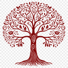 Stylized Tree Illustration in Vector Format A stylized illustration of a tree in various digital formats including vector art suitable for commercial and personal use.