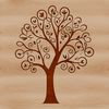 An illustration of a tree in various colors, suitable for digital projects and design applications.