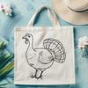Holiday Season Fowl Print An SVG vector image design featuring a domesticated bird often served during the holiday season in many countries.
