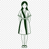 Little Girl SVG Graphic A simple graphic of a child created using SVG design elements.