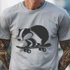 Vector illustration of a wild badger animal, suitable for various designs.