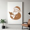 SVG illustration of Santa Claus wearing a red coat and hat.