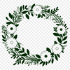 Free SVG Wreath Download Template Decorative wreath made from intricate floral patterns.