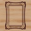A simple digital frame design created as a scalable vector graphic (SVG) with clean lines and geometric shapes.
