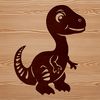 An SVG design featuring a friendly dinosaur character suitable for personal or commercial projects.