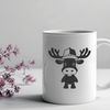 An SVG vector design of a moose, suitable for use in various digital applications and designs.