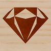 Pointed Corner Shape Design A geometric shape with pointed corners and symmetrical sides, represented in vector format.