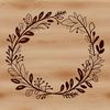 A detailed floral design SVG file, ideal for cutting machines like Cricut or laser cutters.
