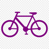 A simple vector illustration of a bicycle, suitable for graphic design and cutting machine projects.