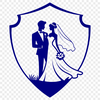Wedding Arch Illustration A wedding illustration featuring a happy couple exchanging vows in front of a decorative arch.