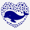 A detailed illustration of a whale in vector format, suitable for cutting machines and digital designs.