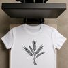An illustration of wheat in vector format, suitable for cutting machines like Cricut.