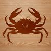 Detailed Crab SVG Image A detailed illustration of a wild crab, suitable for vector design and digital cutting.