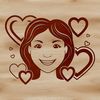 SVG Cut File for Crafting Projects An SVG vector graphic of a female figure suitable for crafting and design projects.