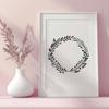 Free Vector Wreath Clip Art Download A digital floral wreath design created as a vector graphic in SVG format.