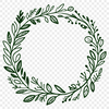 Delicate Floral Wreath Illustration An ornate SVG wreath illustration suitable for digital crafting and commercial use.