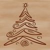 Beautiful SVG Christmas Tree Design A stylized illustration of a festive Christmas tree, suitable for various digital applications.