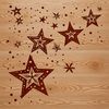 A geometric star design created in vector format as clip art for various projects.