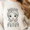 Royal Young Lady A young female character in royal attire, depicted as a princess.